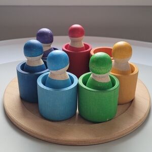 Grimm's 7 Rainbow Friends in Bowls